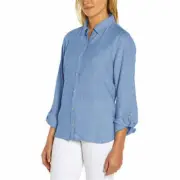 Orvis Ladies' Long Sleeve Button Up Top WHITE XL,PINK M,L,& BLUE ES,S,M,L,XL NWT
