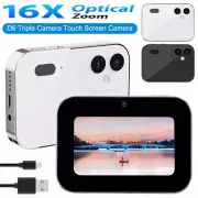 4K CCD Digital Camera 64MP Digital Flash Video Camera with Touch Screen 16X 32G