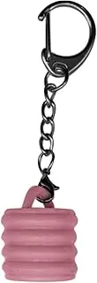 [Generic] Men Key Ring Cap Compatible With 0.5 Oz Lip Balm Portable Holder Cake Charm Keychain Cap For Lip Balm Key Ring Lanyard