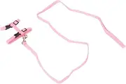 Cat Harness, Easy to Wear Adjustable Cat Harness Lead Set Flexible Escape Proof with Arrow Storage Case Buckle for Outdoor for Small Dogs (Pink)