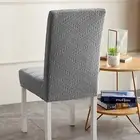 Dining Chair Cover Elastic Cord Design Dustproof Integrated Stretch Chair Cover