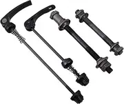 Sosoport 1 Set Bicycle Quick Release Stand Wheel Hub Bearings Bike Quick Release Axle Brake Accessories Mount Quick Release Bicycle Front Fork Auxiliary Wheel Headset Tool Valve Black Metal