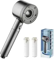 Shower Head, High Pressure Shower Head with 5 Spray Modes, Water Saving Shower Heads with Filter, High Pressure Detachable Handheld Head with Pause Switch
