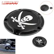 Black Derby Timing Timer Cover For Harley Electra Glide Road King FLHR 2017-2023