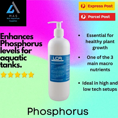 LCA Phosphorus Premium Liquid Fertiliser Aquatic Fish Shrimp Tank Live Plants
