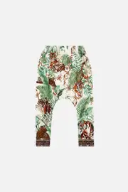 KIDS DROP CROTCH HAREM PANT 12-14 TIGER TRAP