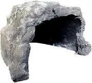 HOMOBABE 1Pc Decorative Reptile Hiding Cave Realistic Landscape Supplies for Aquariums Terrariums Home Decor Sturdy Construction Random Color for Lizards Turtles