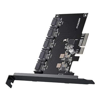 PCIe to 5 Ports SATA 3 III 3.0 6Gbps SSD Adapter PCI-E PCI Express X18714