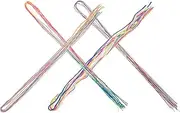 FOYTOKI Hair Braiding Ropes Set by 36pcs Hair String Cords for Braiding Hair Ties for Dreadlocks Hair Wraps for Girls