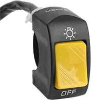 Motorcycle Switch Control Button Handlebar Mounted Headlight Signal Lamp Control Modified Switches Accessories(Yellow)