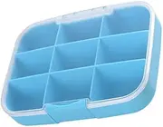 Large Capacity 9 Compartment Waterproof Medicine Case for Tablets Portable Pill Holder Container