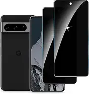 【2 Pack】 Privacy Screen Protector for Google Pixel 8 Pro 9H Tempered Glass Anti-Spy Private Film Compatible for Google Pixel 8 Pro Case Friendly Easy Installation