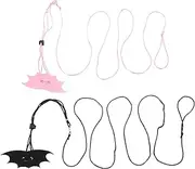 EXHUMKY 2 Sets Outdoor Reptiles Traction Rope for Bearded Dragon Small Pets Stylish Harness with Wing Design Easy to Wear for Preventing Loss During Outings