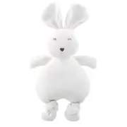 The Peanutshell Knitted Bunny Plush Cotton Soft Animal Baby Toy 30cm White 0+