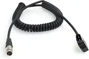 SZRMCC D tap to 12Pin Hirose Female Coiled Cable for GH4 Power B4 2/3" Fujinon Nikon Canon Lens (Coiled Cable)
