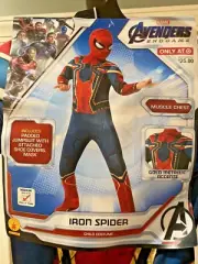 Marvel Spiderman Halloween Costume Avengers Endgame Iron Spider Costume Sz M NWT