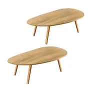 SOGA 2X 80x40cm Living Room Nordic Coffee Table Modern Style