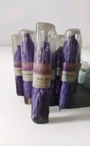 Darice Purple Tassel Garland. 12 Tassels Per Pack With Cord. 6' Per Pack. 9 Pack