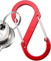 Carabiner Clip - Locking S Carabiner Hook | Camping Accessories for Outdoor Travel Backpacking Key Organization