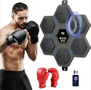 Forubar Smart Bluetooth Music Boxing Machine, Wall-Mounted Electronic Trainer for Adults and Kids, Intelligent Boxing Target - Wall Punching Bag - Boxing Training Punching Equipment