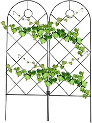 Plant Trellis | House Plant Trellis Indoor | Iron Wire Lattice Grid Panels Support for Outdoor Climbing Plants, Garden
