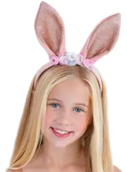 Rose Gold Bunny Rabbit Girls Easter Headband