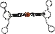 Abbraccia Horse Snaffle Chewing Stainless Steel Training Bit, Full Cheek Bits Horse Bits Snaffle Bit for Outdoor Horse Accessories
