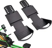 Rowing Foot Pedals - Rowing Machine Accessories, Rower Foot Straps | 1 Pair Rowing Machine Parts, Non-Slip Rowing Machine Replacement Foot Straps Pedal for Home Gym, 12.2x3.94 Inches
