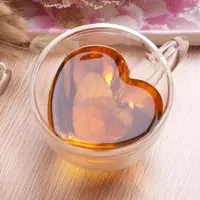 在飛比找ETMall東森購物網優惠-創意心形玻璃杯大容量水杯馬克杯花茶杯果汁牛奶杯燕麥杯大肚茶杯