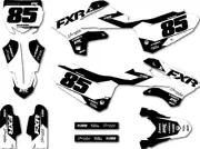 YAMAHA YZ 85 2022 2023 2024custom graphics Burn style sticker kits decals
