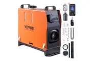 VEVOR Diesel Air Heater All-in-one 12V 8KW Bluetooth App LCD for Car RV Indoors