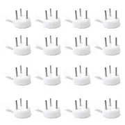 Honbay 50PCS Non-Mark Hook Plastic Hardwall Hanger Plastic Photo Frame Nail