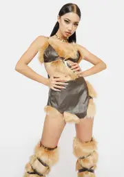 [Trickz N' Treatz] Hunter Gatherer Cave Woman Costume