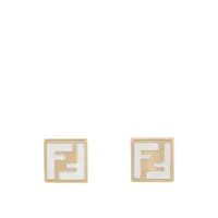 在飛比找環球Online優惠-【FENDI】Forever Fendi 琺瑯標誌方形耳環(