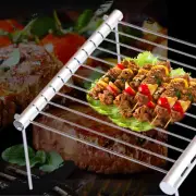 Portable Barbecue Grill Cooking Stainless Steel Folding Mini BBQ Grill Home Park