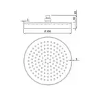 Cosmo Shroud Rain Shower 300mm - Stainless Steel