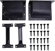 Wisoqu 2 Pack Thickened Aluminum Alloy Recessed Speaker Cabinet Handles Grasp Replacement, for PA DJ Speaker Cabinet Tool Box