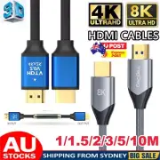 Premium HDMI Cable V2.1 V2.0 8K 4K Ultra Full HD 3D High Speed Ethernet HEC ARC