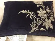 Pottery Barn Monique Lhuillier Claudette Complete Pillow NWT Velvet Embroidered