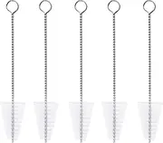 5 Pcs Icing Tip Cleaning Brush Cake Decorating Tip Cleaning Brush Pipe Tube Cleaner Brush Mini Nylon Brushes for Cleaning