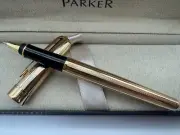 Excellent Parker Sonnet Rollerball Pen Gold Color - Gold Clip 0.5mm Black Ink