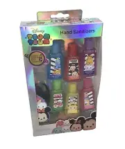 Disney tsum Hand Sanitation Box Set 6 Pack Bottles Holder NIB Scented Mickey