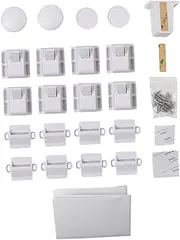 Kisangel Magnetic Safety Locks for Refrigerators Cabinets Childproof Latches White Easy Installation for Home Safety for Proofing Drawers and Doors