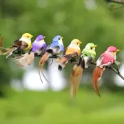 1Pc Artificial Bird Simulation Feather Birds Model Garden Decor Emulation Bir CR