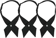 [CENZICOM] Adjustable Women Girls School Uniform Tie, Uniform Cross Tie for Girls Cross Neck Tie, 3 PCS