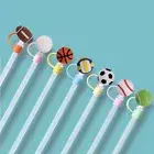 BPA Free Straw Topper Reusable Straw Tip Lids Universal Straw Cover