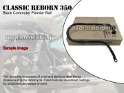 Genuine Royal Enfield Classic Reborn 350 "Pannier Mounting Rail, Black"