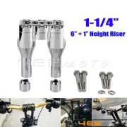 Chrome 1-1/4" Handlebar Riser For Harley-Davidson Softail Dyna Sportster Custom
