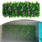 Artificial Plant Fence Panel Expandable Willow Wood Fence for Outdoor Decor