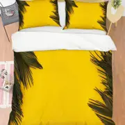 3D Yellow Leaves Quilt Cover Set Bedding Set Pillowcases 137